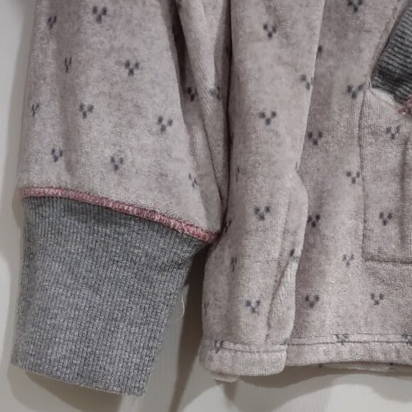 SIMPLY VERA SUPER SOFT LOUNGEWEAR SWEATSHIRT KANGAROO POUCH WINTER PRINT SIZE L - Picture 5 of 12
